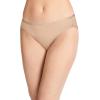 imageJockey Womens Underwear Organic Cotton Stretch Logo Bikini  6 PackAlmondLightIvory