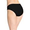 imageJockey Womens Underwear Organic Cotton Stretch Logo Bikini  6 PackBlack
