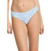imageJockey Womens Underwear Organic Cotton Stretch Logo Bikini  6 PackOatmeal HeatherTrue BlueBright Blue BloomsLemon FizzOatmeal HeatherTrue Blue