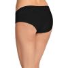 imageJockey Womens Underwear Organic Cotton Stretch Logo Hipster  3 PackBlack