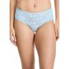 imageJockey Womens Underwear Organic Cotton Stretch Logo Hipster  3 PackBright Blue BloomsTrue BlueLemon Fizz