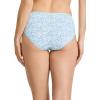 imageJockey Womens Underwear Organic Cotton Stretch Logo Hipster  3 PackBright Blue BloomsTrue BlueLemon Fizz