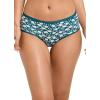 imageJockey Womens Underwear Organic Cotton Stretch Logo Hipster  3 PackCoastlineOpulent Jade HeatherFrayed Teal Floral