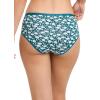 imageJockey Womens Underwear Organic Cotton Stretch Logo Hipster  3 PackCoastlineOpulent Jade HeatherFrayed Teal Floral