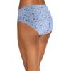 imageJockey Womens Underwear Organic Cotton Stretch Logo Hipster  3 PackDreamy BlueSimple Lily Line FloralTrue Navy