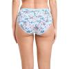 imageJockey Womens Underwear Organic Cotton Stretch Logo Hipster  3 PackGrey HeatherInk WellDitsy Blue Floral