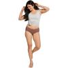 imageJockey Womens Underwear Organic Cotton Stretch Logo Hipster  3 PackIvoryLightAlmond