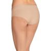 imageJockey Womens Underwear Organic Cotton Stretch Logo Hipster  3 PackIvoryLightAlmond