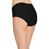 imageJockey Womens Underwear Organic Cotton Stretch Logo Modern Brief  3 PackBlack