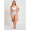 imageJockey Womens Underwear Organic Cotton Stretch Logo Modern Brief  3 PackBright Blue BloomsTrue BlueLemon Fizz