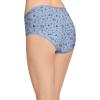 imageJockey Womens Underwear Organic Cotton Stretch Logo Modern Brief  3 PackDreamy BlueSimple Lily Line FloralTrue Navy