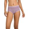 imageJockey Womens Underwear Organic Cotton Stretch Logo Modern Brief  3 PackPurple HazeNocturne Blue HeatherFanning Dots