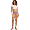 imageJockey Womens Underwear Organic Cotton Stretch Logo Modern Brief  3 PackPurple HazeNocturne Blue HeatherFanning Dots