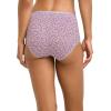 imageJockey Womens Underwear Organic Cotton Stretch Logo Modern Brief  3 PackPurple HazeNocturne Blue HeatherFanning Dots