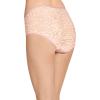 imageJockey Womens Underwear Organic Cotton Stretch Logo Modern Brief  3 PackRose WineIvoryRose Wine Striations