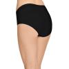 imageJockey Womens Underwear Organic Cotton Stretch Logo Modern Brief  6 PackBlack