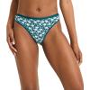 imageJockey Womens Underwear Organic Cotton Stretch Logo Thong  3 PackCoastlineOpulent Jade HeatherFrayed Teal Floral