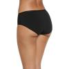 imageJockey Womens Underwear Worry Free Cotton Stretch Heavy Absorbency Full Coverage HipsterBlack