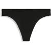 imageJockey Womens Underwear Worry Free Cotton Stretch Light Absorbency ThongBlack