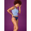 imageJockey Womens Underwear Worry Free Cotton Stretch Light Absorbency ThongBlack