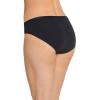 imageJockey Womens Underwear Worry Free Cotton Stretch Moderate Absorbency BikiniBlack Out