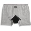 imageJockey Womens Underwear Worry Free Cotton Stretch Moderate Absorbency Boxer BriefGrey Stone