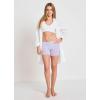 imageJockey Womens Underwear Worry Free Cotton Stretch Moderate Absorbency Boxer BriefViolet Veil