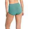 imageJockey Womens Underwear Worry Free Cotton Stretch Moderate Absorbency BriefAquamarine