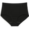 imageJockey Womens Underwear Worry Free Cotton Stretch Moderate Absorbency BriefBlack