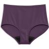 imageJockey Womens Underwear Worry Free Cotton Stretch Moderate Absorbency BriefCherry Wine
