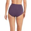 imageJockey Womens Underwear Worry Free Cotton Stretch Moderate Absorbency BriefCherry Wine