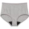 imageJockey Womens Underwear Worry Free Cotton Stretch Moderate Absorbency BriefGrey Heather