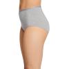 imageJockey Womens Underwear Worry Free Cotton Stretch Moderate Absorbency BriefGrey Heather