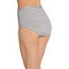 imageJockey Womens Underwear Worry Free Cotton Stretch Moderate Absorbency BriefGrey Heather