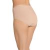 imageJockey Womens Underwear Worry Free Cotton Stretch Moderate Absorbency BriefLight Beige