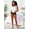 imageJockey Womens Underwear Worry Free Cotton Stretch Moderate Absorbency HipsterBlack