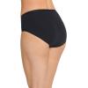 imageJockey Womens Underwear Worry Free Cotton Stretch Moderate Absorbency HipsterBlack