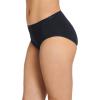imageJockey Womens Underwear Worry Free Cotton Stretch Moderate Absorbency HipsterBlack