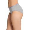 imageJockey Womens Underwear Worry Free Cotton Stretch Moderate Absorbency HipsterGrey Heather