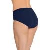 imageJockey Womens Underwear Worry Free Cotton Stretch Moderate Absorbency HipsterNavy