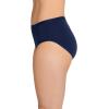 imageJockey Womens Underwear Worry Free Cotton Stretch Moderate Absorbency HipsterNavy