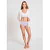imageJockey Womens Underwear Worry Free Cotton Stretch Moderate Absorbency HipsterViolet Veil