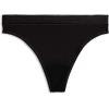 imageJockey Womens Underwear Worry Free Microfiber Light Absorbency ThongBlack