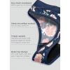 imageJockey Womens Underwear Worry Free Microfiber Light Absorbency ThongMia Floral