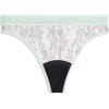 imageJockey Womens Underwear Worry Free Microfiber Light Absorbency ThongPetals