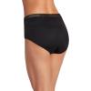 imageJockey Womens Underwear Worry Free Microfiber Moderate Absorbency BriefBlack