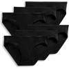 imageJockey Womens Underwear Organic Cotton Stretch Logo Bikini  6 PackBlack