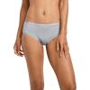 imageJockey Womens Underwear Worry Free Cotton Stretch Heavy Absorbency Full Coverage HipsterGrey Heather