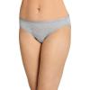 imageJockey Womens Underwear Worry Free Cotton Stretch Moderate Absorbency BikiniGrey Out