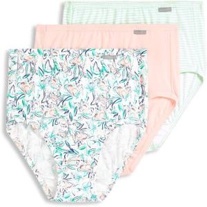 imageJockey Womens Elance Brief  3 PackCoral MistBelvedere StripeSmall Floral Expression